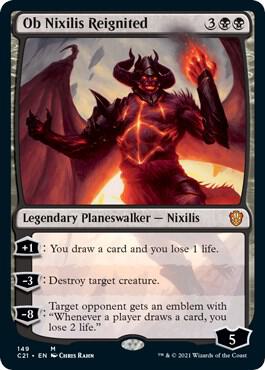 Ob Nixilis Reignited card from Commander 2021