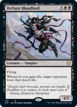 Defiant Bloodlord card from Commander 2021