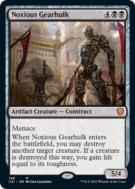 Noxious Gearhulk card from Commander 2021