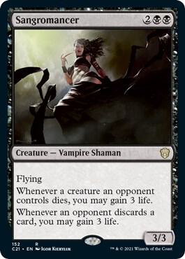 Sangromancer card from Commander 2021