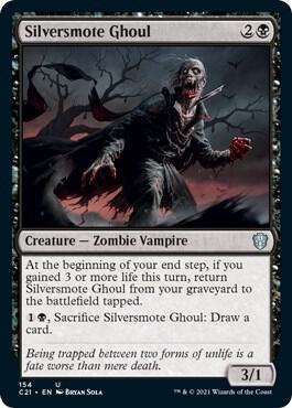 Silversmote Ghoul card from Commander 2021