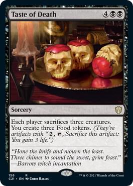 Taste of Death card from Commander 2021