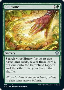 Cultivate card from Commander 2021