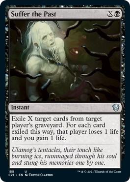 Suffer the Past card from Commander 2021