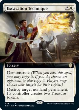 Excavation Technique (Extended Art) card from Commander 2021