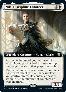 Nils, Discipline Enforcer (Extended Art) card from Commander 2021