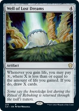 Well of Lost Dreams card from Commander 2021