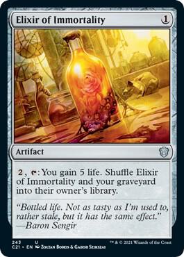 Elixir of Immortality card from Commander 2021