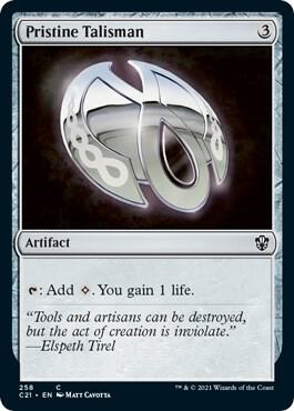 Pristine Talisman card from Commander 2021