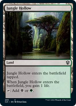 Jungle Hollow card from Commander 2021
