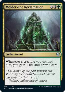 Moldervine Reclamation card from Commander 2021