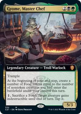 Gyome, Master Chef (Extended Art) card from Commander 2021