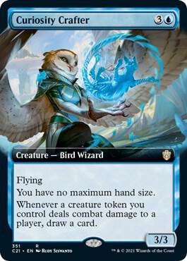 Curiosity Crafter (Extended Art) card from Commander 2021