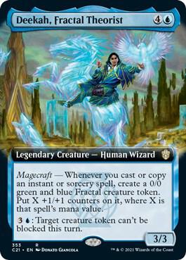 Deekah, Fractal Theorist (Extended Art) card from Commander 2021
