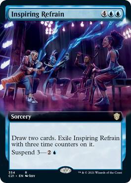 Inspiring Refrain (Extended Art) card from Commander 2021