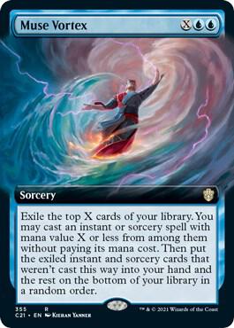 Muse Vortex (Extended Art) card from Commander 2021