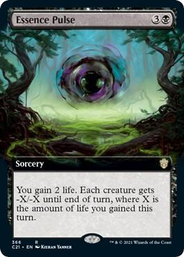 Essence Pulse (Extended Art) card from Commander 2021