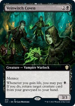Veinwitch Coven (Extended Art) card from Commander 2021
