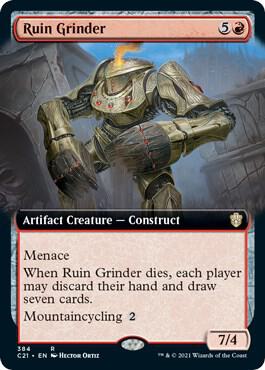 Ruin Grinder (Extended Art) card from Commander 2021