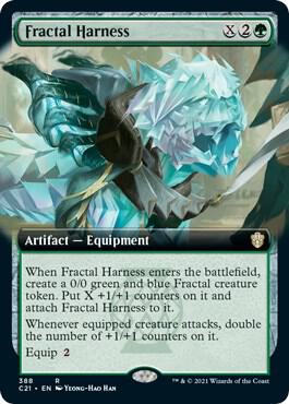 Fractal Harness (Extended Art) card from Commander 2021
