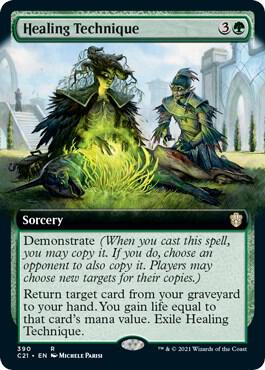 Healing Technique (Extended Art) card from Commander 2021