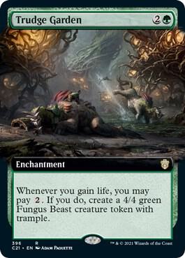 Trudge Garden (Extended Art) card from Commander 2021