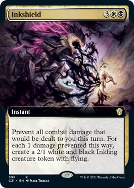 Inkshield (Extended Art) card from Commander 2021