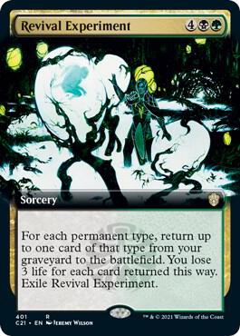 Revival Experiment (Extended Art) card from Commander 2021