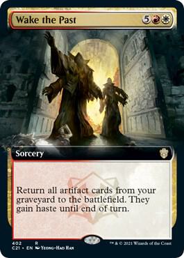 Wake the Past (Extended Art) card from Commander 2021