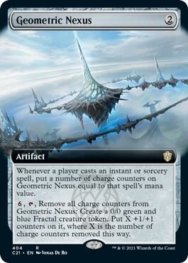 Geometric Nexus (Extended Art) card from Commander 2021