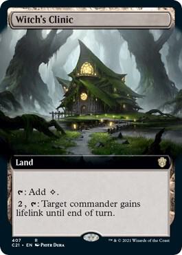 Witch's Clinic (Extended Art) card from Commander 2021