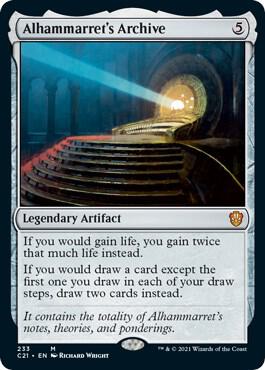 Alhammarret's Archive card from Commander 2021