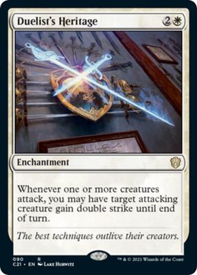 Duelist's Heritage card from Commander 2021