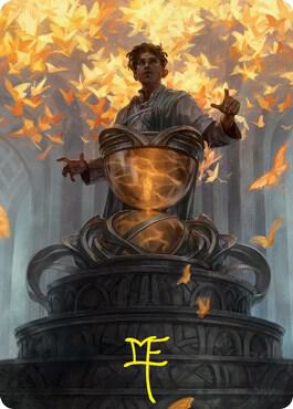 Introduction to Prophecy Art Card (Gold-Stamped Signature) card from Art Series: Strixhaven