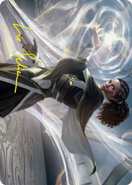 Clever Lumimancer Art Card (Gold-Stamped Signature) card from Art Series: Strixhaven