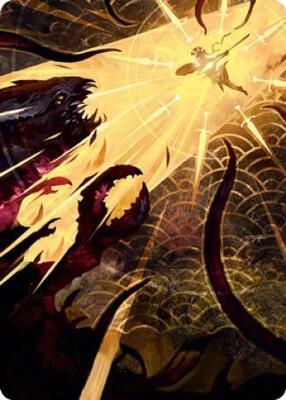 Defiant Strike Art Card card from Art Series: Strixhaven