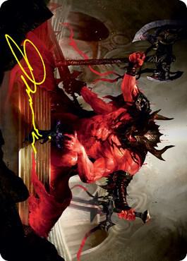 Awaken the Blood Avatar Art Card (Gold-Stamped Signature) card from Art Series: Strixhaven