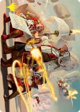 Lorehold Command Art Card (Gold-Stamped Signature) card from Art Series: Strixhaven