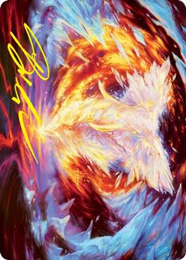 Magma Opus Art Card (Gold-Stamped Signature) card from Art Series: Strixhaven