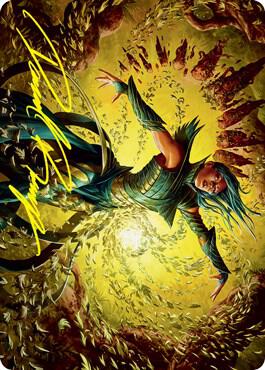 Dragonsguard Elite Art Card (16/81) (Gold-Stamped Signature) card from Art Series: Strixhaven