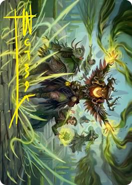 Witherbloom Command Art Card (Gold-Stamped Signature) card from Art Series: Strixhaven