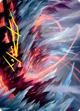 Frostboil Snarl Art Card (Gold-Stamped Signature) card from Art Series: Strixhaven