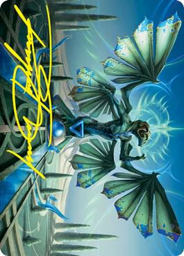 Tanazir Quandrix Art Card (Gold-Stamped Signature) card from Art Series: Strixhaven