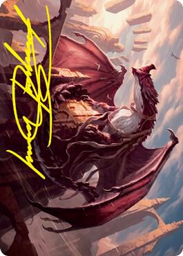Velomachus Lorehold Art Card (Gold-Stamped Signature) card from Art Series: Strixhaven