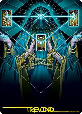 Strategic Planning Art Card (Gold-Stamped Signature) card from Art Series: Strixhaven