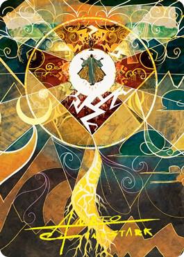 Lightning Bolt Art Card (Gold-Stamped Signature) card from Art Series: Strixhaven