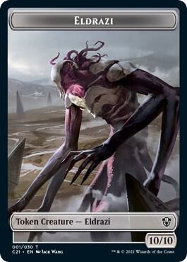 Eldrazi // Champion of Wits Double-Sided Token card from Commander 2021