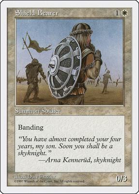 Shield Bearer card from Fifth Edition