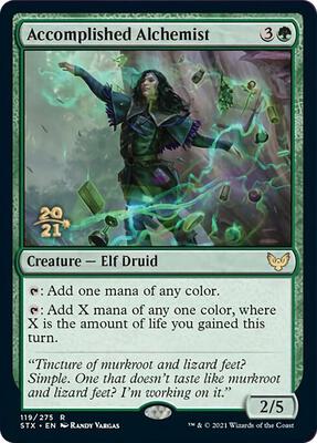 Accomplished Alchemist card from Prerelease Cards