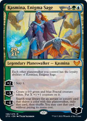 Kasmina, Enigma Sage card from Prerelease Cards